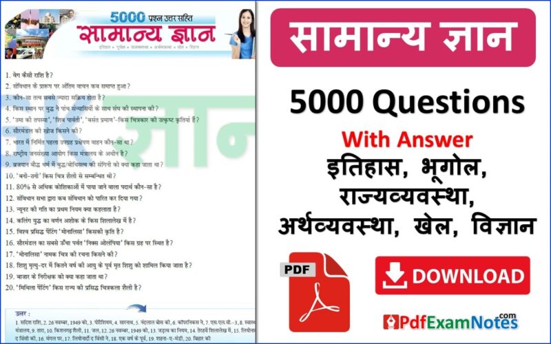 General-Knowledge-in-Hindi-5000-Questions-pdfexamnotes.com