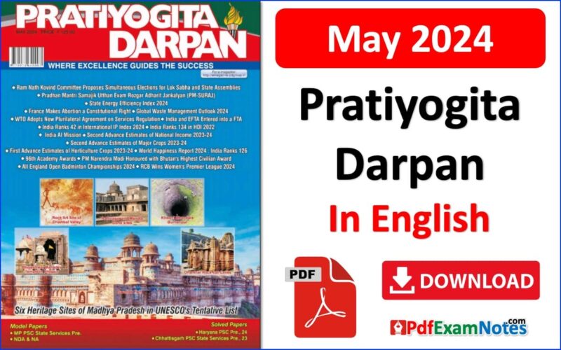 Pratiyogita Darpan May 2024 in English